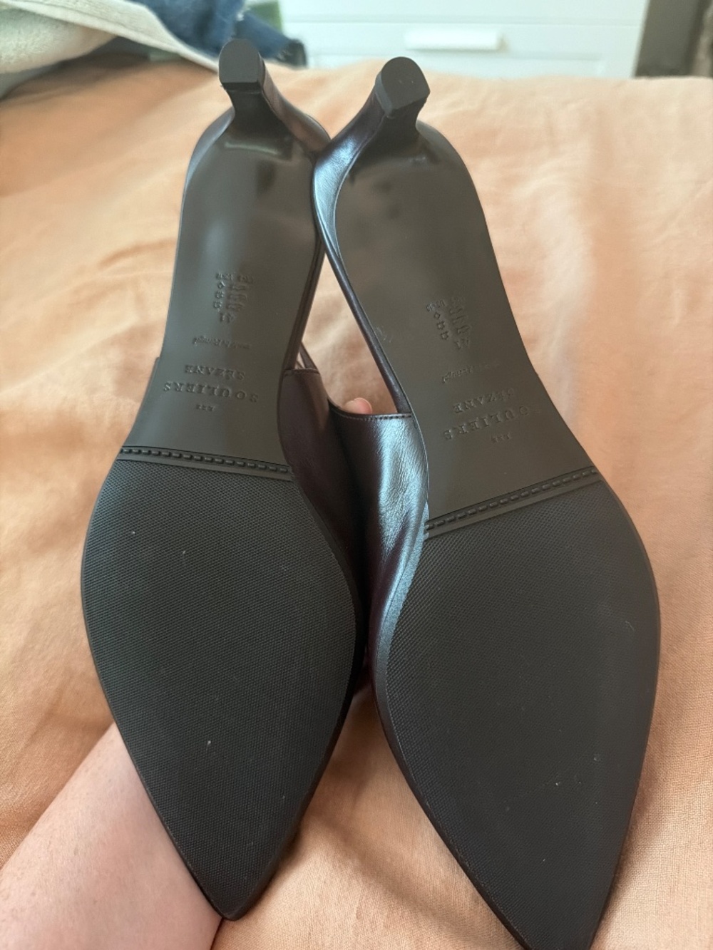 Sezane Serena High Heels Vintage Bordeaux - Size US 10 - Picture 2 of 4